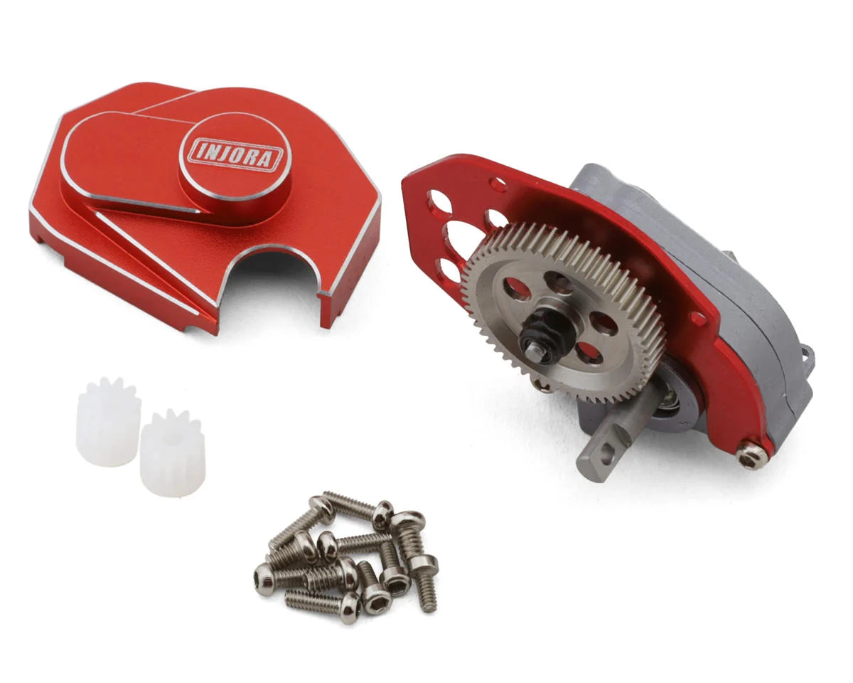 INJORA CNC Aluminum Complete Transmission Gearbox for Axial SCX24 / AX24 – SCX24-130