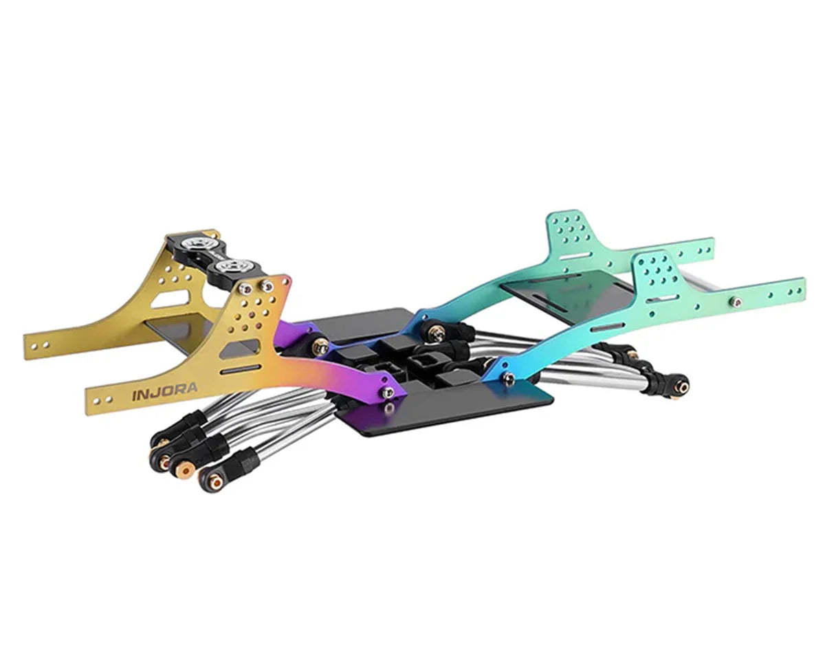 INJSCX24-199      Injora Axial SCX24 Titanium LCG Comp 1/24 Crawler Chassis Kit (Rainbow) (132mm Wheelbase)       | The RC Shop at Dr Dans