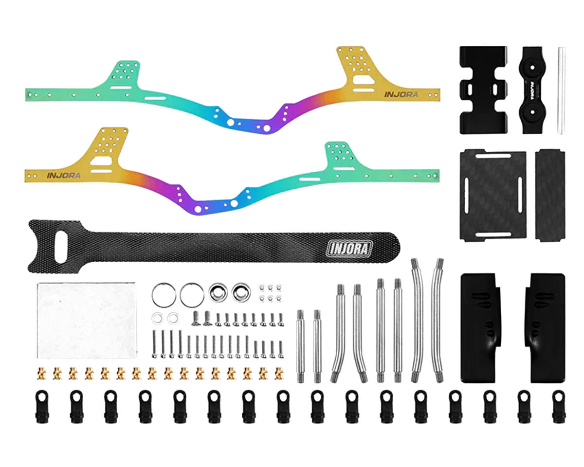 INJSCX24-199      Injora Axial SCX24 Titanium LCG Comp 1/24 Crawler Chassis Kit (Rainbow) (132mm Wheelbase)       | The RC Shop at Dr Dans