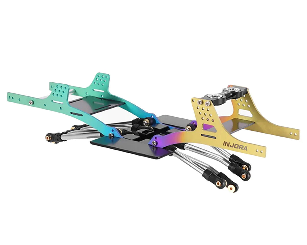 INJSCX24-199      Injora Axial SCX24 Titanium LCG Comp 1/24 Crawler Chassis Kit (Rainbow) (132mm Wheelbase)       | The RC Shop at Dr Dans