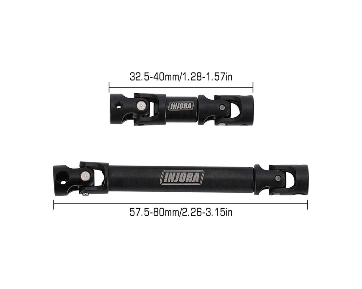 INJORA Hardened Steel Center Drive Shafts for Axial SCX24 Deadbolt / GX470 – INJSCX24-4