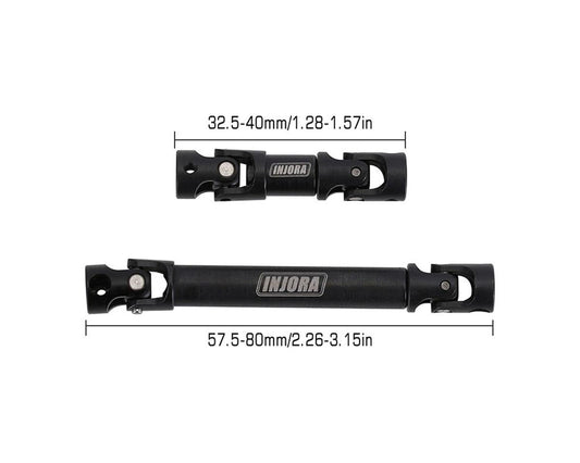 INJORA Hardened Steel Center Drive Shafts for Axial SCX24 Deadbolt / GX470 – INJSCX24-4