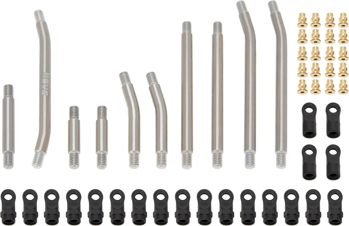 MEUS Metal High Clearance Chassis Links & Steering Links Set for Axial SCX24 Lexus GX470 1/24 RC Crawler (Titanium Alloy)     | The RC Shop at Dr Dans