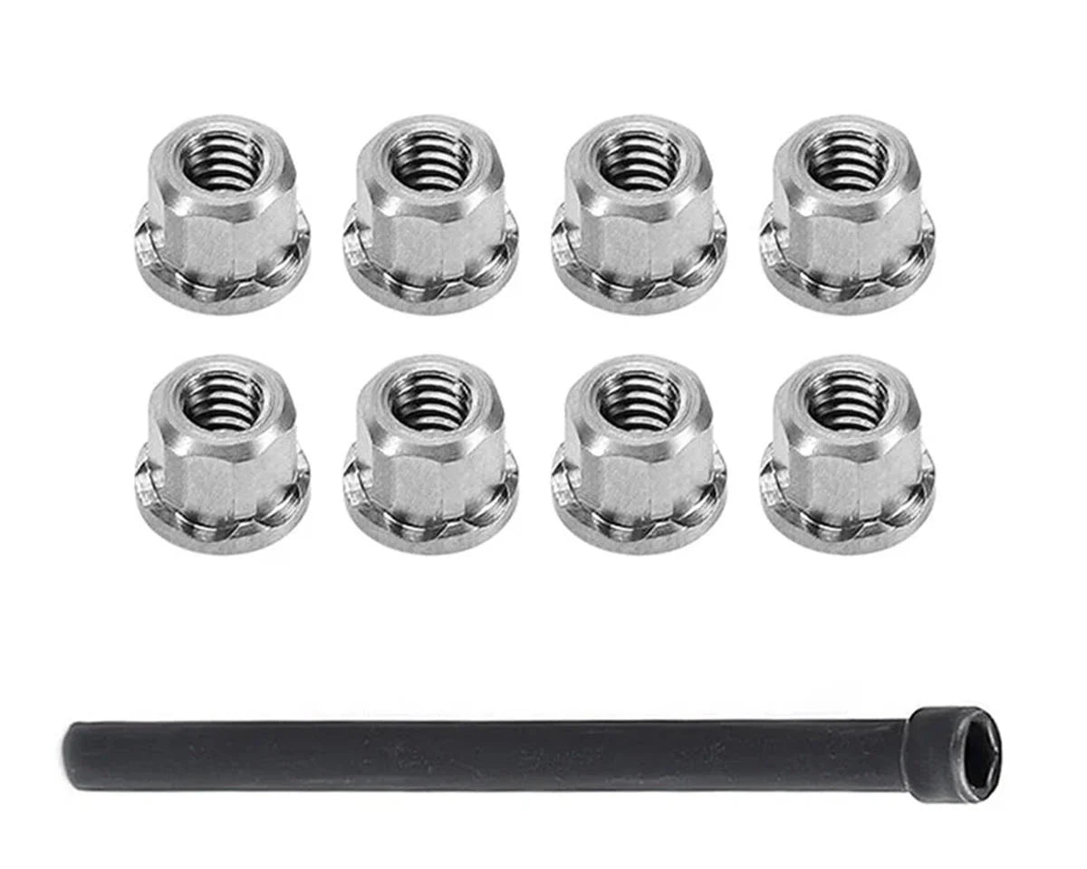 INJSCX30-12-8   Injora Axial SCX30 2mm Stainless Steel Wheel Nuts (8)    |The RC Shop at Dr Dans