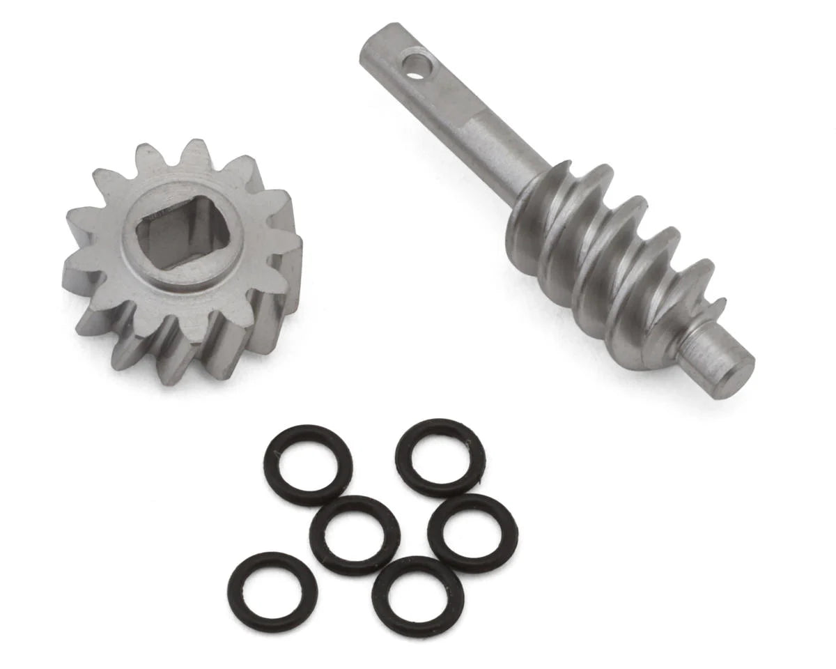 INJSCX30-14-13T  Injora Axial SCX30 Steel Differential Overdrive Worm Gears Set (2T/13T) (Overdrive 23%)     | The RC Shop at Dr Dans