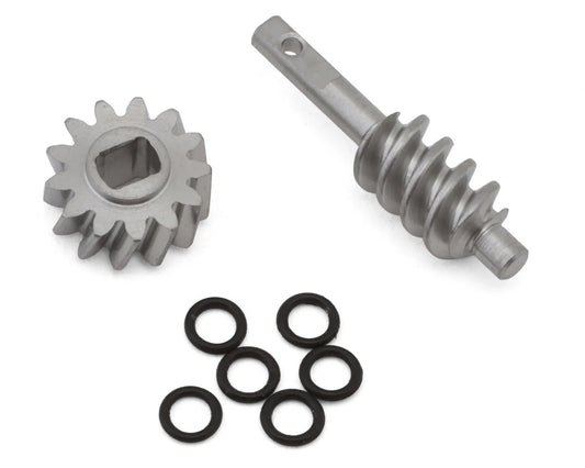 INJSCX30-14-13T  Injora Axial SCX30 Steel Differential Overdrive Worm Gears Set (2T/13T) (Overdrive 23%)     | The RC Shop at Dr Dans