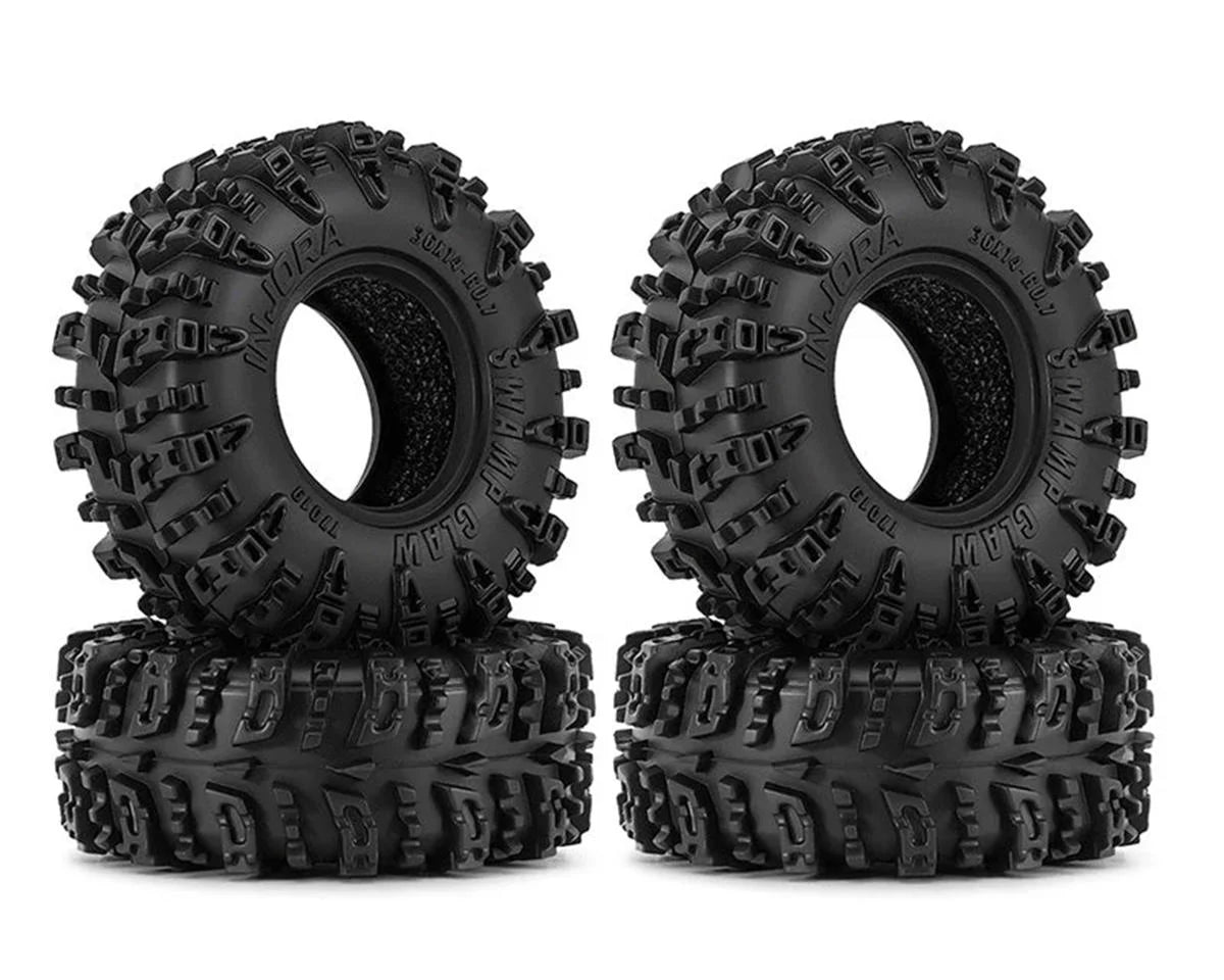 INJT7019  Injora Axial SCX30 0.7" Swamp Claw Micro Rock Crawler Tires (4) (36mm OD) (S5) w/Foam Inserts   | The RC Shop at Dr Dans