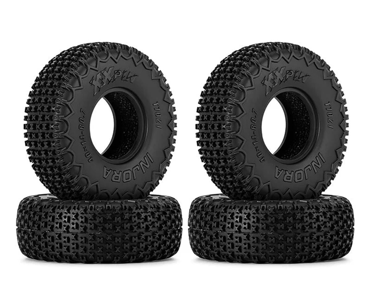 INJORA 0.7" XHX Pin Tires 40x14mm for Axial SCX30 | INJT7021