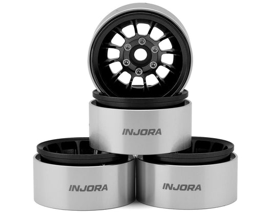 INJORA 1.9" Turbine Deep Dish Aluminum Beadlock Wheels -11mm Offset (4) – W1915