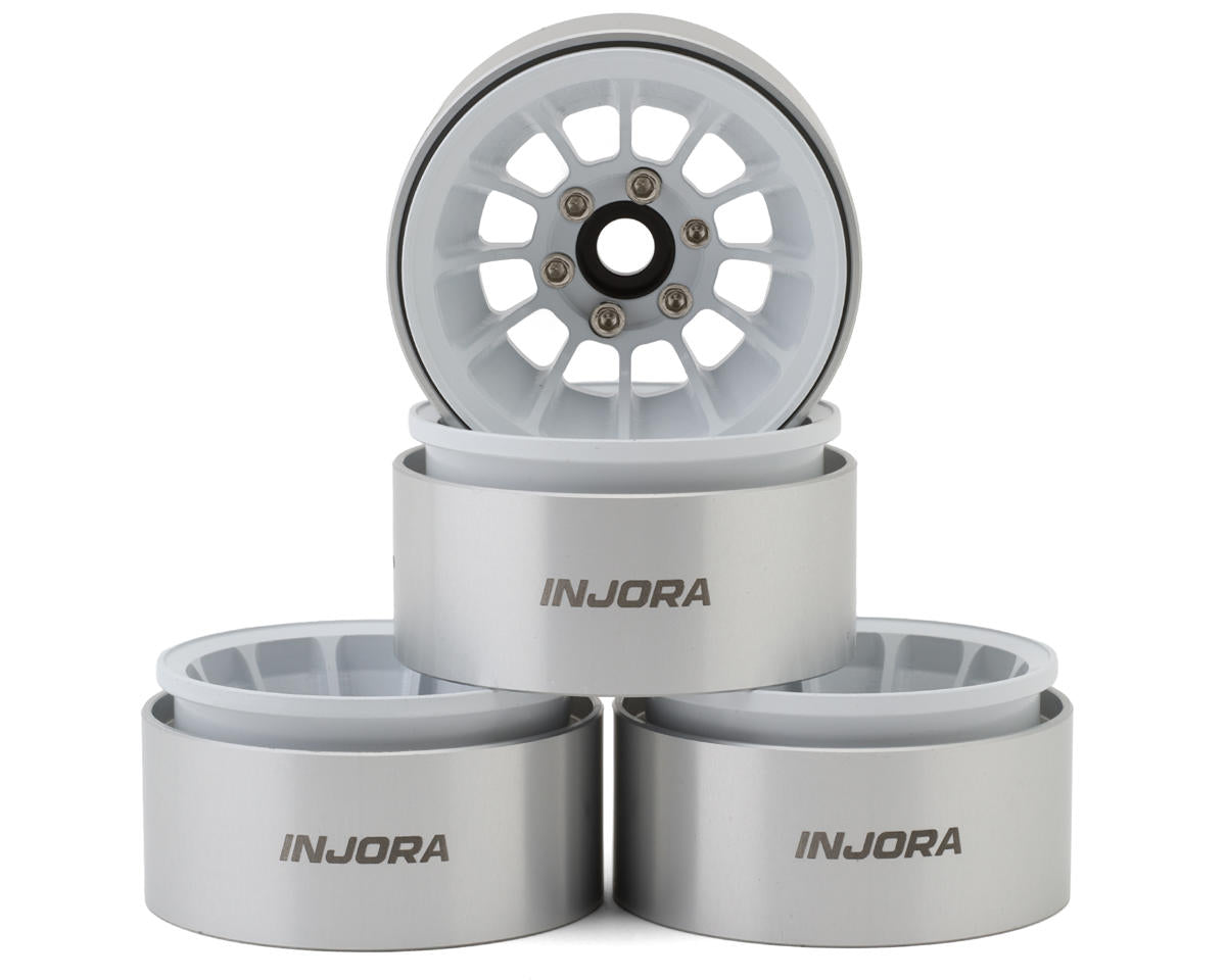 INJORA 1.9" Turbine Deep Dish Aluminum Beadlock Wheels -11mm Offset (4) – W1915