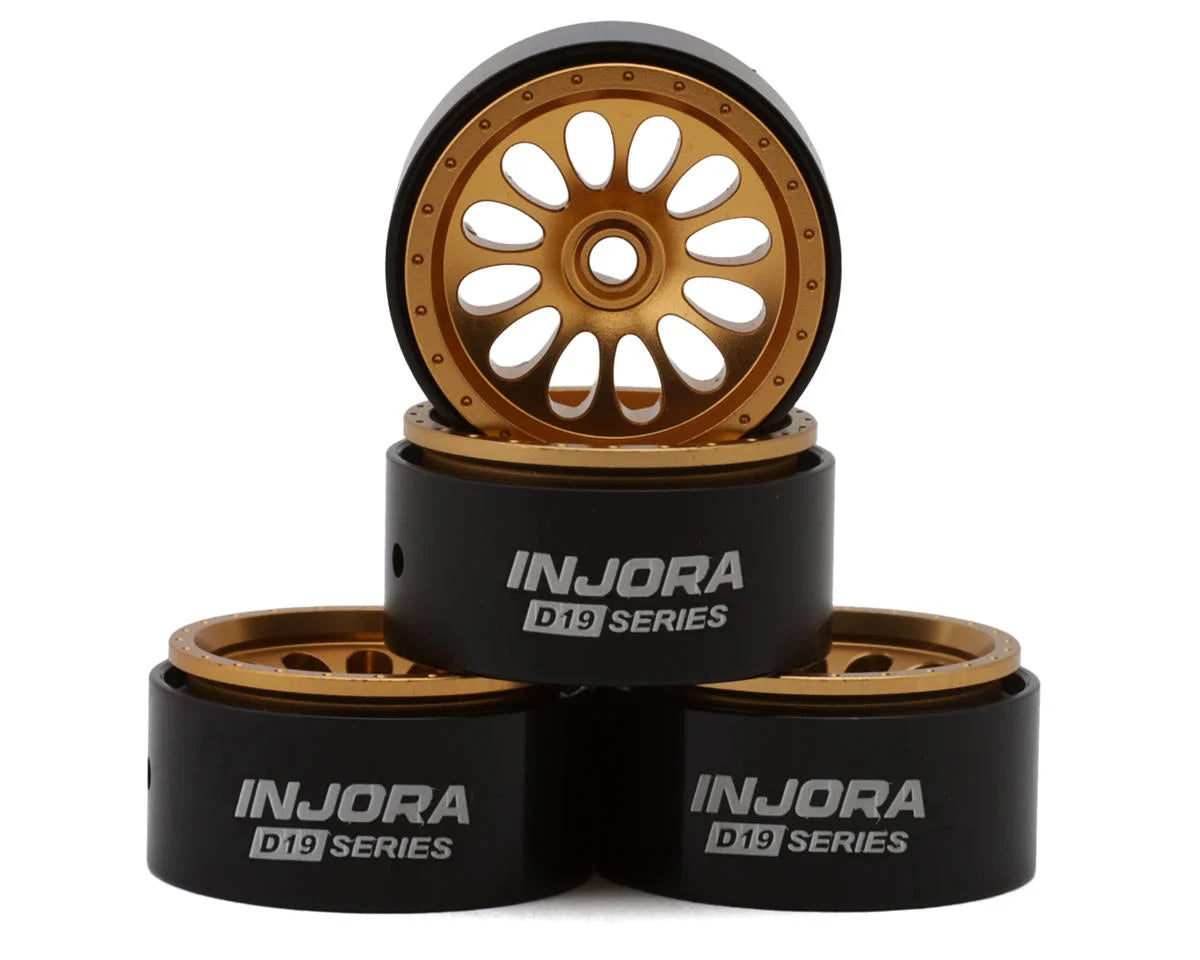 INJW7005-19   Injora 0.7" D19 Ripple Aluminum Micro Crawler Beadlock Wheels (4) (4.2g ea) (0.5mm Offset)     | The RC Shop at Dr Dans