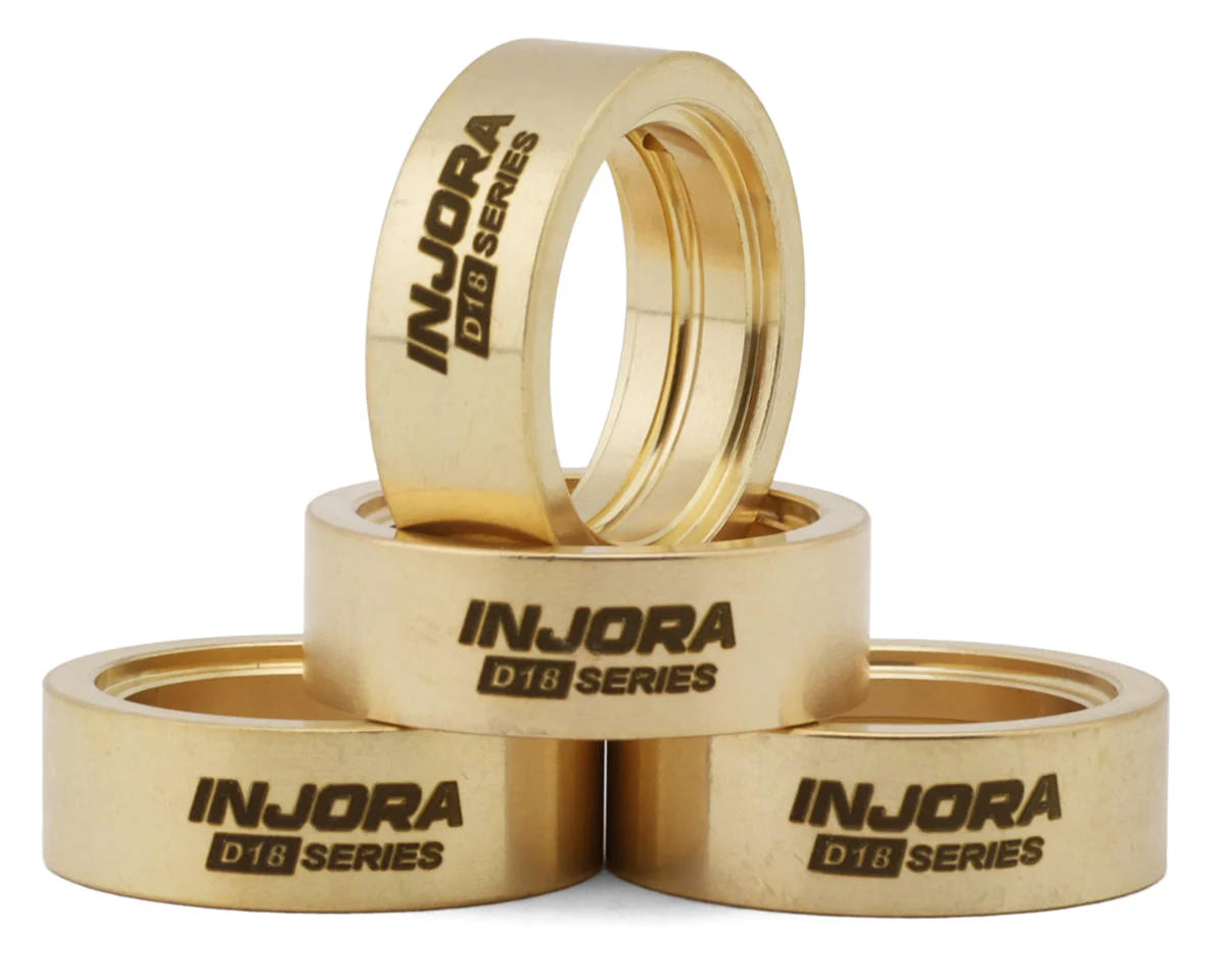 INJW7010-18-4    Injora Axial SCX30 0.7" D18 Beadlock wheels Brass Clamp Rings (4) (10g ea)    | The RC Shop at Dr Dans