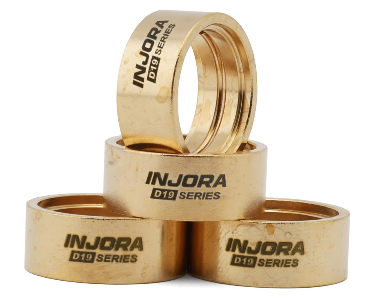 INJW7011-19-4   Injora Axial SCX30 0.7" D19 Beadlock wheels Brass Clamp Rings (4) (10.1g ea)    | The RC Shop at Dr Dans