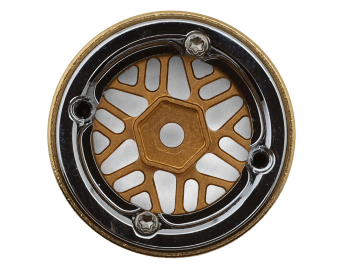 INJW7012-19    Injora 0.7" D19 ModuWheel Brass & Aluminum Micro Crawler Beadlock Wheels  (4) (8.4g ea) (-2mm Offset) (Ascent-32)   | The RC Shop at Dr Dans