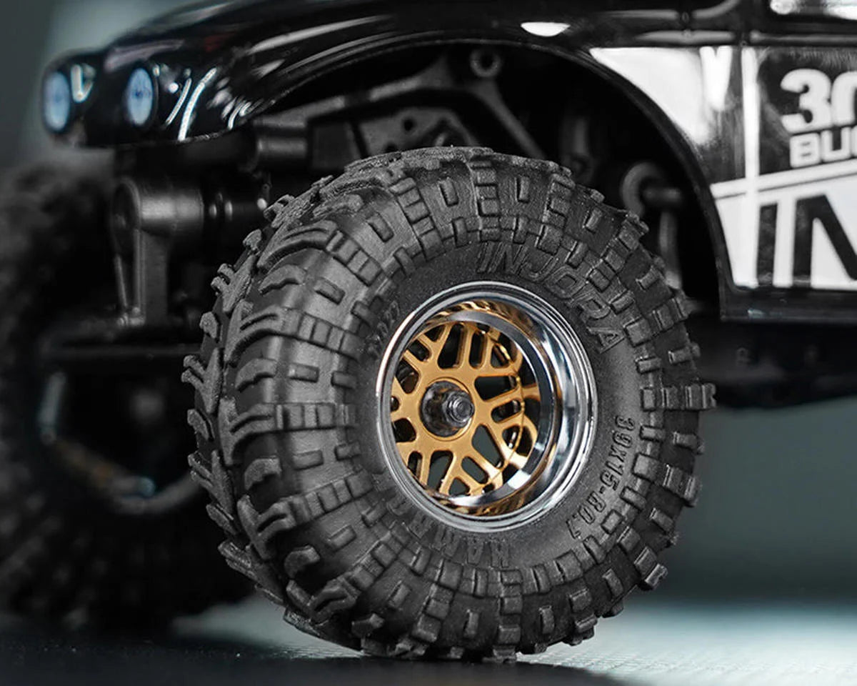 INJW7012-19    Injora 0.7" D19 ModuWheel Brass & Aluminum Micro Crawler Beadlock Wheels  (4) (8.4g ea) (-2mm Offset) (Ascent-32)   | The RC Shop at Dr Dans