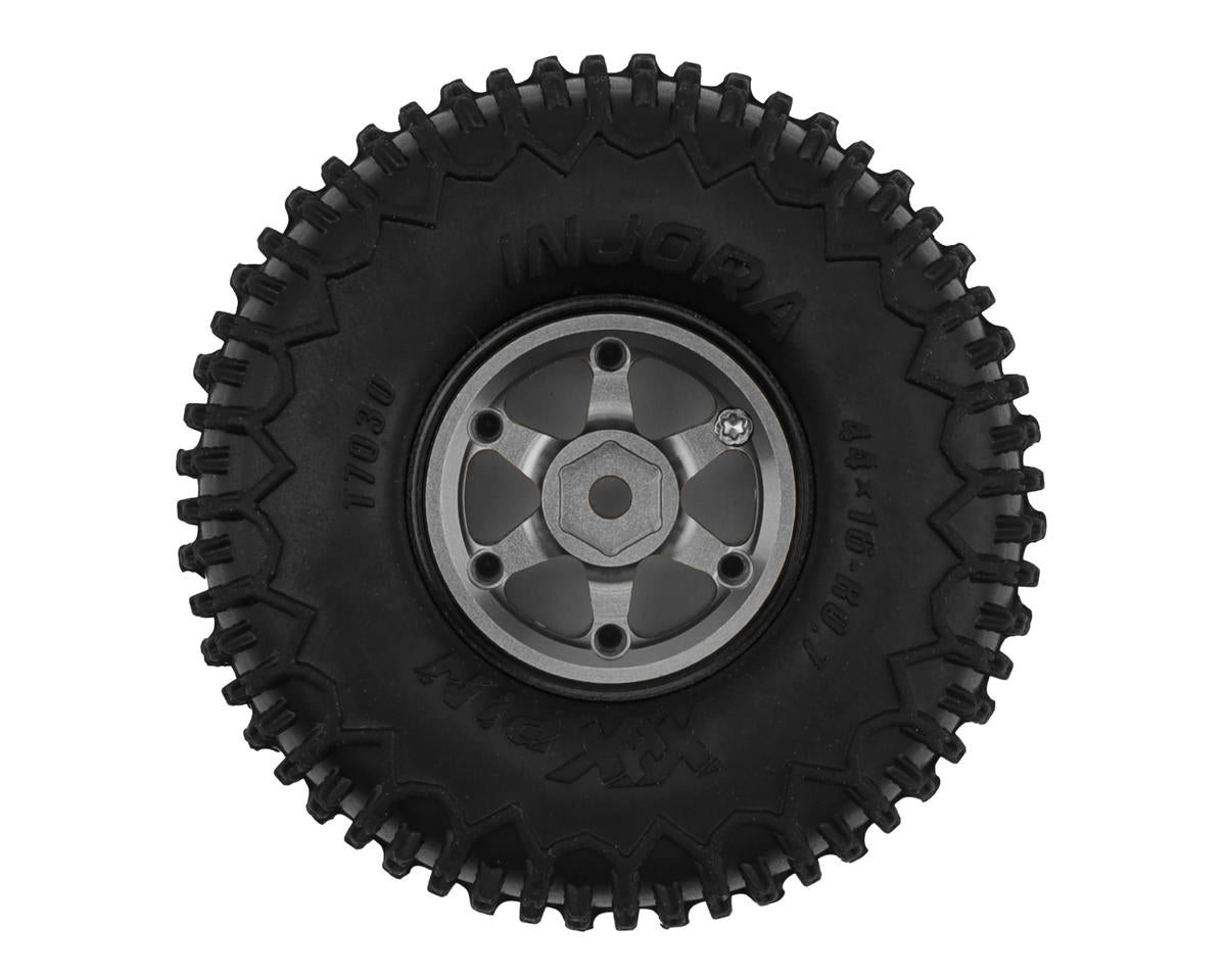 INJORA W7502 0.75" Aluminum Wheels & 44mm XHX Tires Titanium – Ascent-32