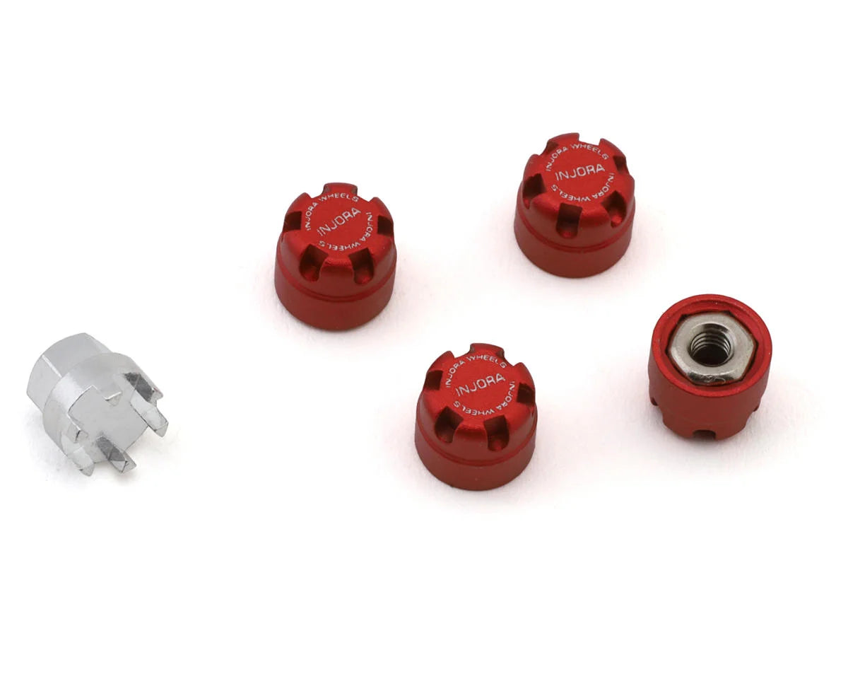 INJWH-28  Injora 2.5mm Aluminum Wheel Cap Lock Nuts | The RC Shop at Dr Dans