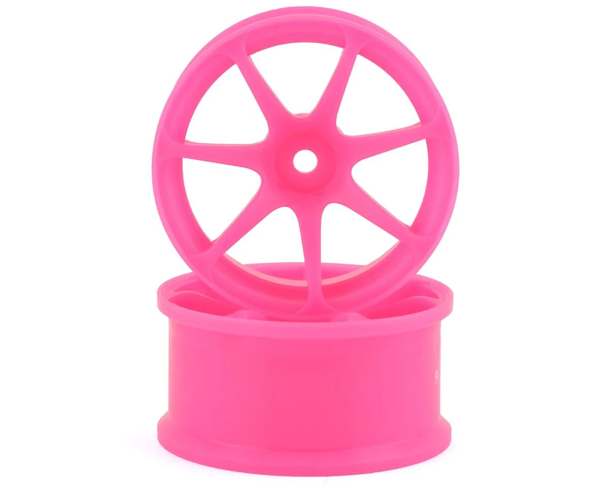 IW-2205PK Integra AVS Model T7 High Traction Drift Wheel (Pink) (2) (5mm Offset) w/12mm Hex