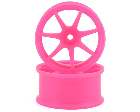 IW-2205PK Integra AVS Model T7 High Traction Drift Wheel (Pink) (2) (5mm Offset) w/12mm Hex
