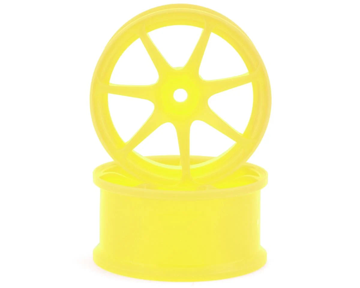 IW-2205Y Integra AVS Model T7 High Traction Drift Wheel (Yellow) (2) (5mm Offset) w/12mm Hex