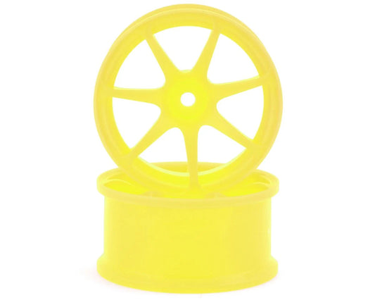 IW-2205Y Integra AVS Model T7 High Traction Drift Wheel (Yellow) (2) (5mm Offset) w/12mm Hex