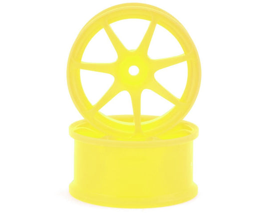 IW-2208Y      Integra AVS Model T7 High Traction Drift Wheel (Yellow) (2) (8mm Offset) w/12mm Hex   | The RC Shop at Dr Dans