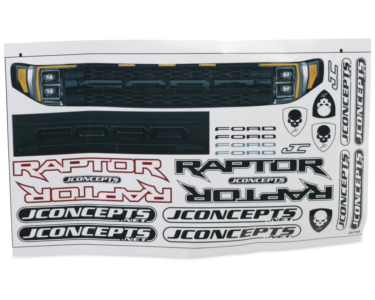 JConcepts 2023 Ford Raptor Clear Body for Traxxas X-Maxx | JCO0460