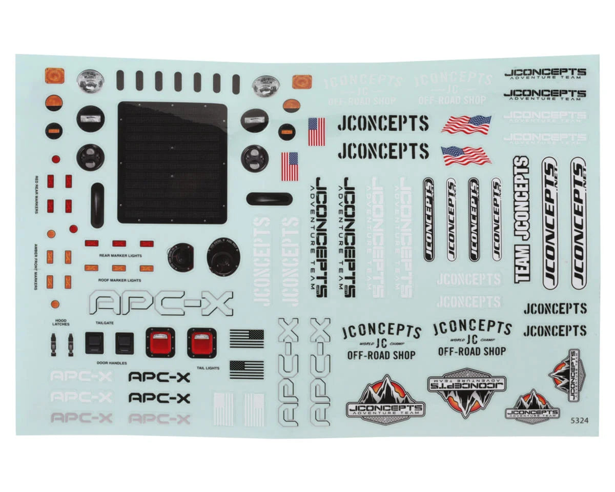 JCO0713    JConcepts APC-X 1/10 Rock Crawler Pre-Trimmed Body (Clear) (12.3")     | The RC Shop at Dr Dans