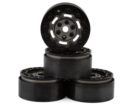 JCO3443  Ballistic 2.0 Crawler Wheel, Gray w/ Black Beadlock, 4pc, Fits 1.9" Bead Mount Crawler Tires   |The RC Shop at Dr Dans