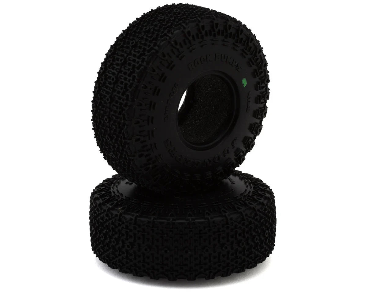 JCO4128-02 JConcepts Rock Bumps 1.0" Micro Crawler Tires (63mm OD) (2) (Green)