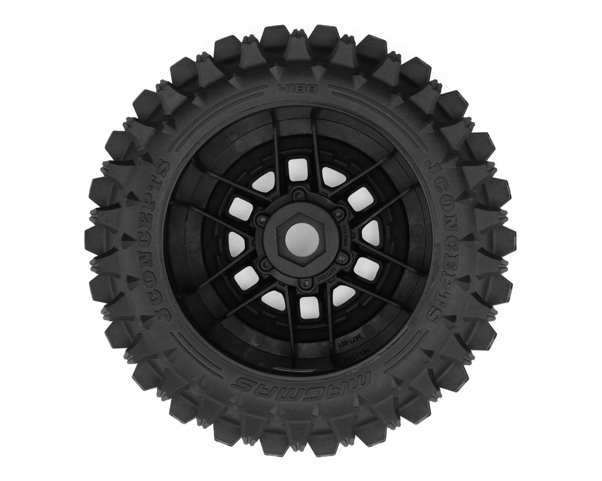 JConcepts Magma 6.0" Pre-Mounted Monster Truck Tires on Shuttle Wheels – Platinum (2) – JCO4188-39812