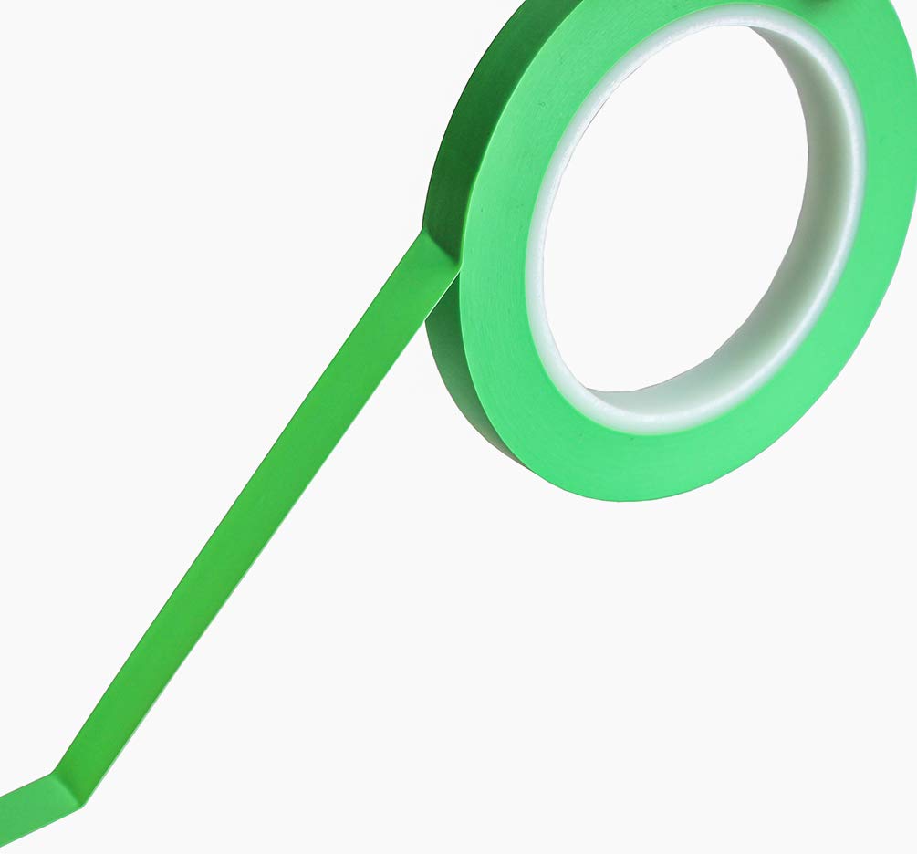 High-Temp Vinyl Fine Line Fineline Paint  Masking Tape for Curves Green 1/2 in x 36Y    | The RC Shop at Dr Dans