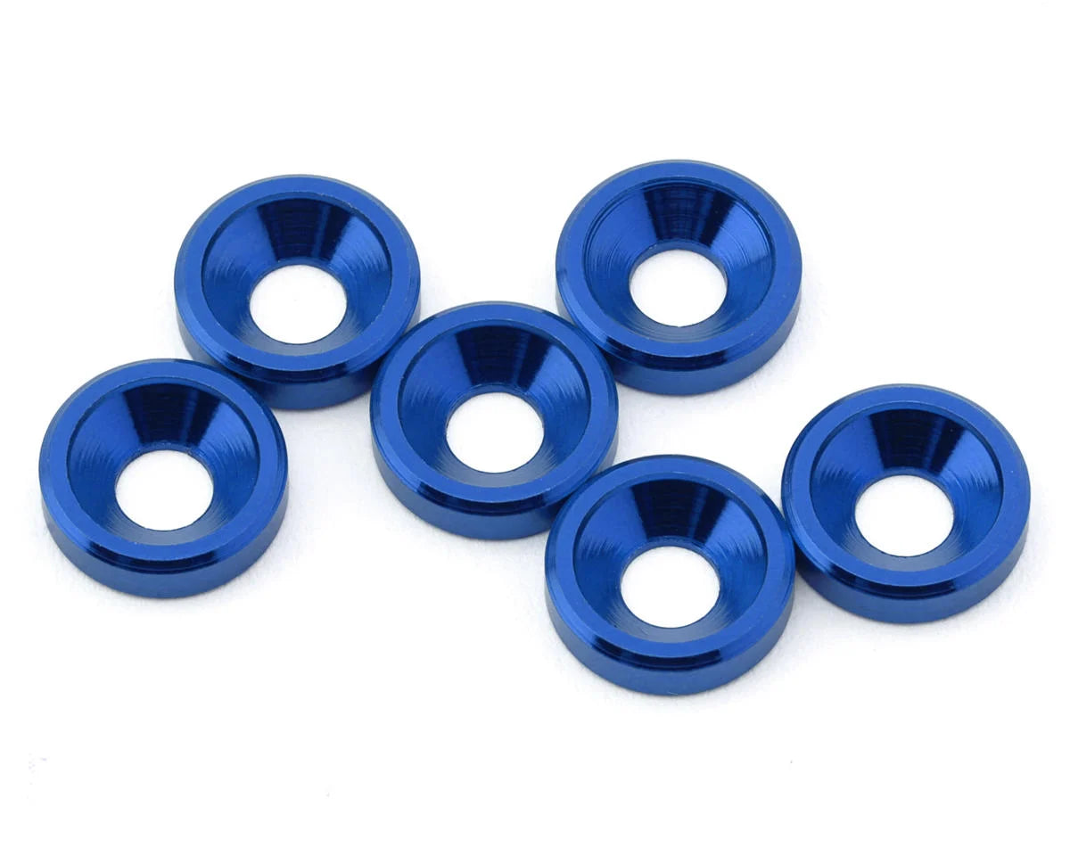 JTB-JT12824   J&T Bearing Co. 3mm Aluminum Countersunk Washers (6)    | The RC Shop at Dr Dans
