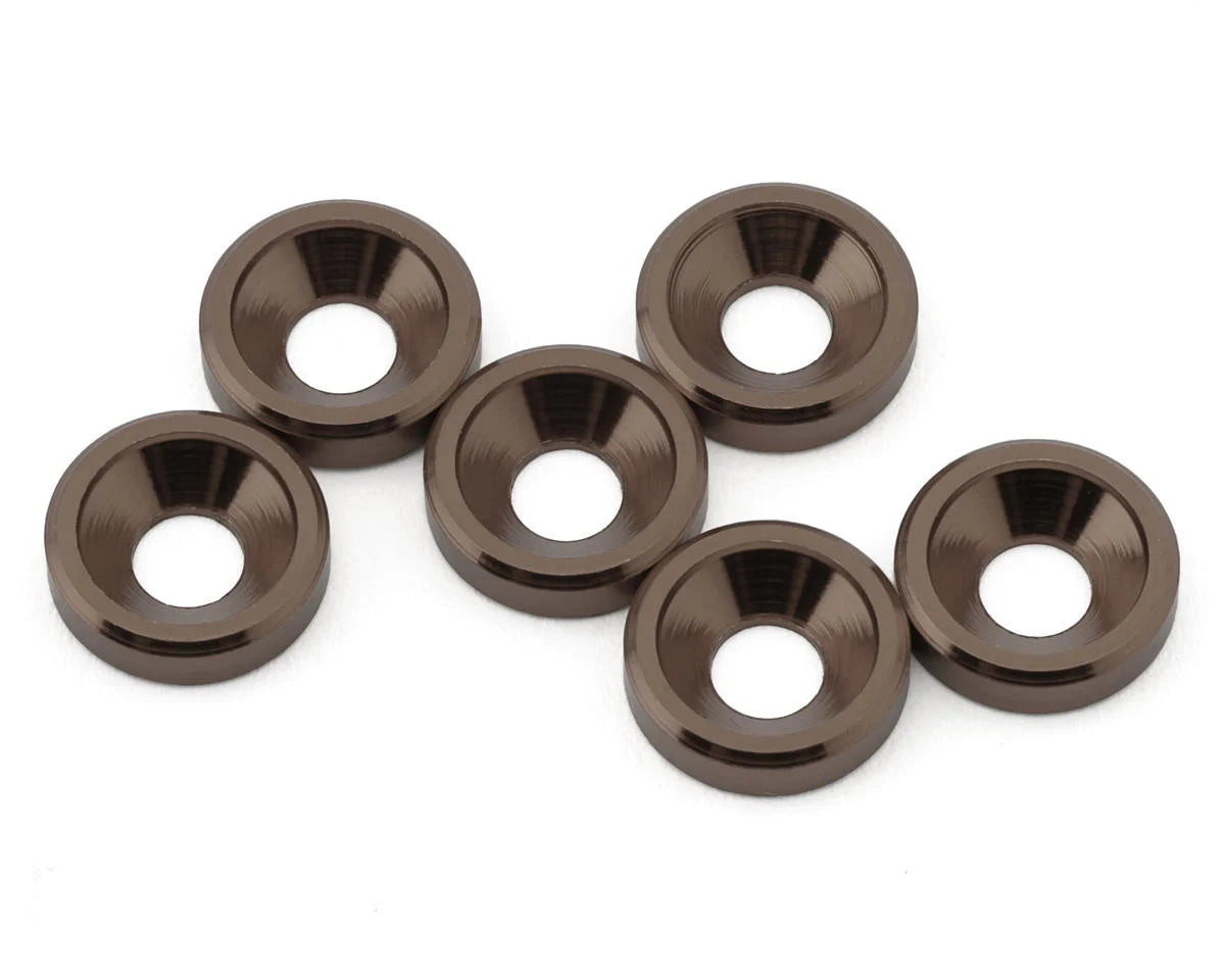 JTB-JT12824   J&T Bearing Co. 3mm Aluminum Countersunk Washers (6)    | The RC Shop at Dr Dans