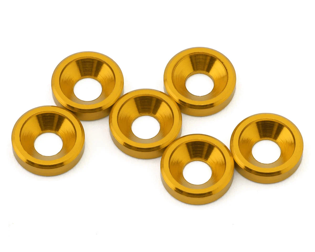 JTB-JT12824   J&T Bearing Co. 3mm Aluminum Countersunk Washers (6)    | The RC Shop at Dr Dans