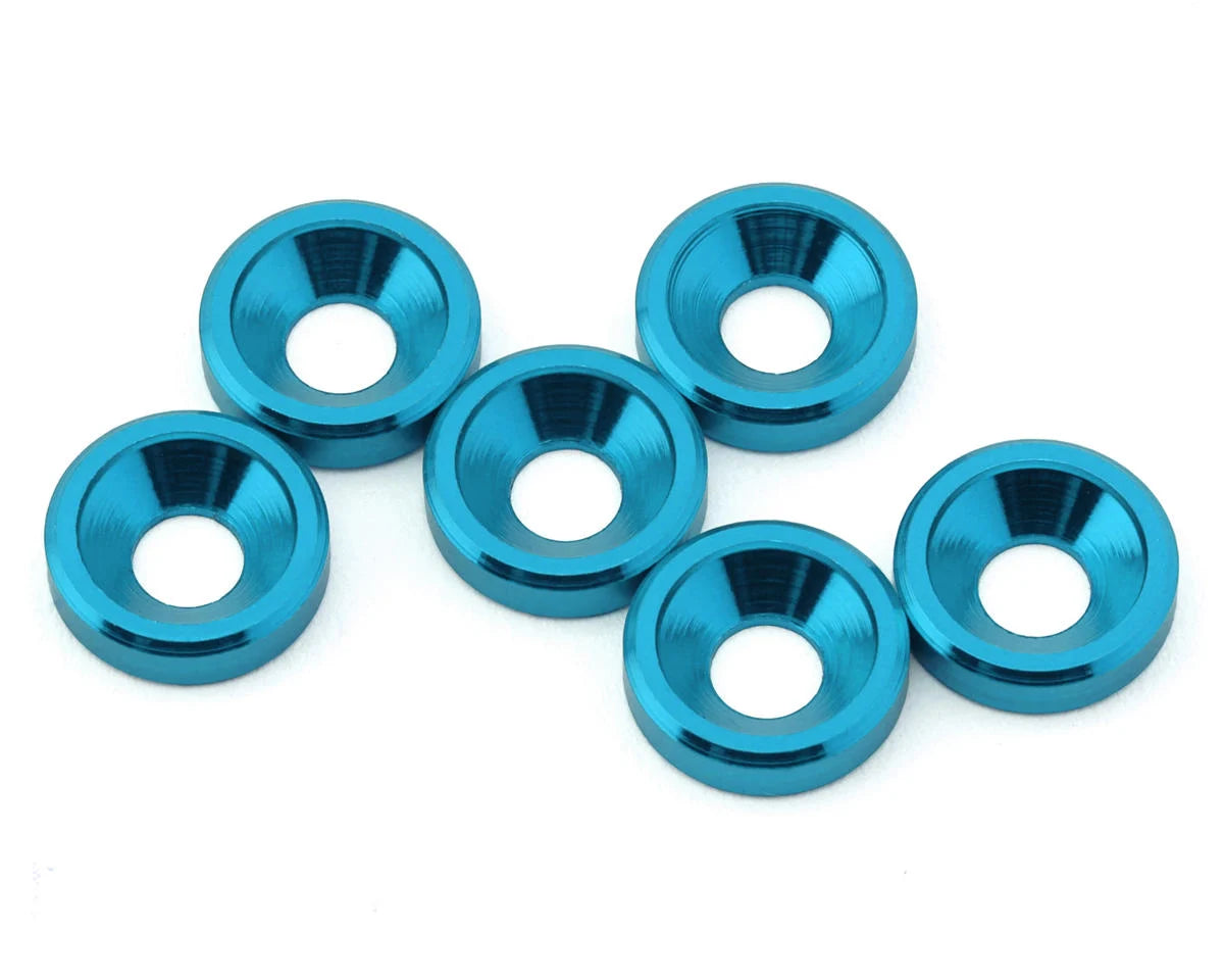 JTB-JT12824   J&T Bearing Co. 3mm Aluminum Countersunk Washers (6)    | The RC Shop at Dr Dans
