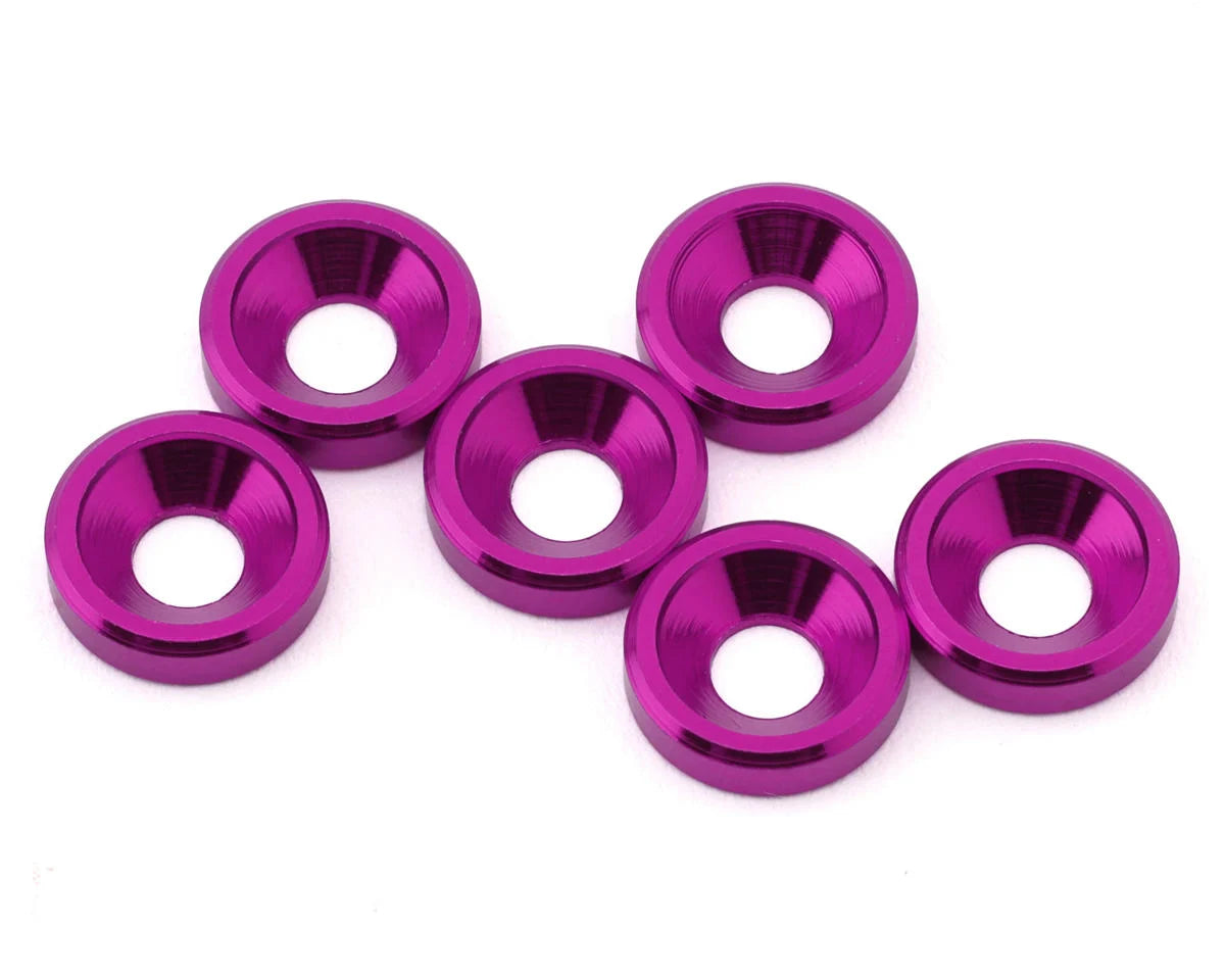JTB-JT12824   J&T Bearing Co. 3mm Aluminum Countersunk Washers (6)    | The RC Shop at Dr Dans