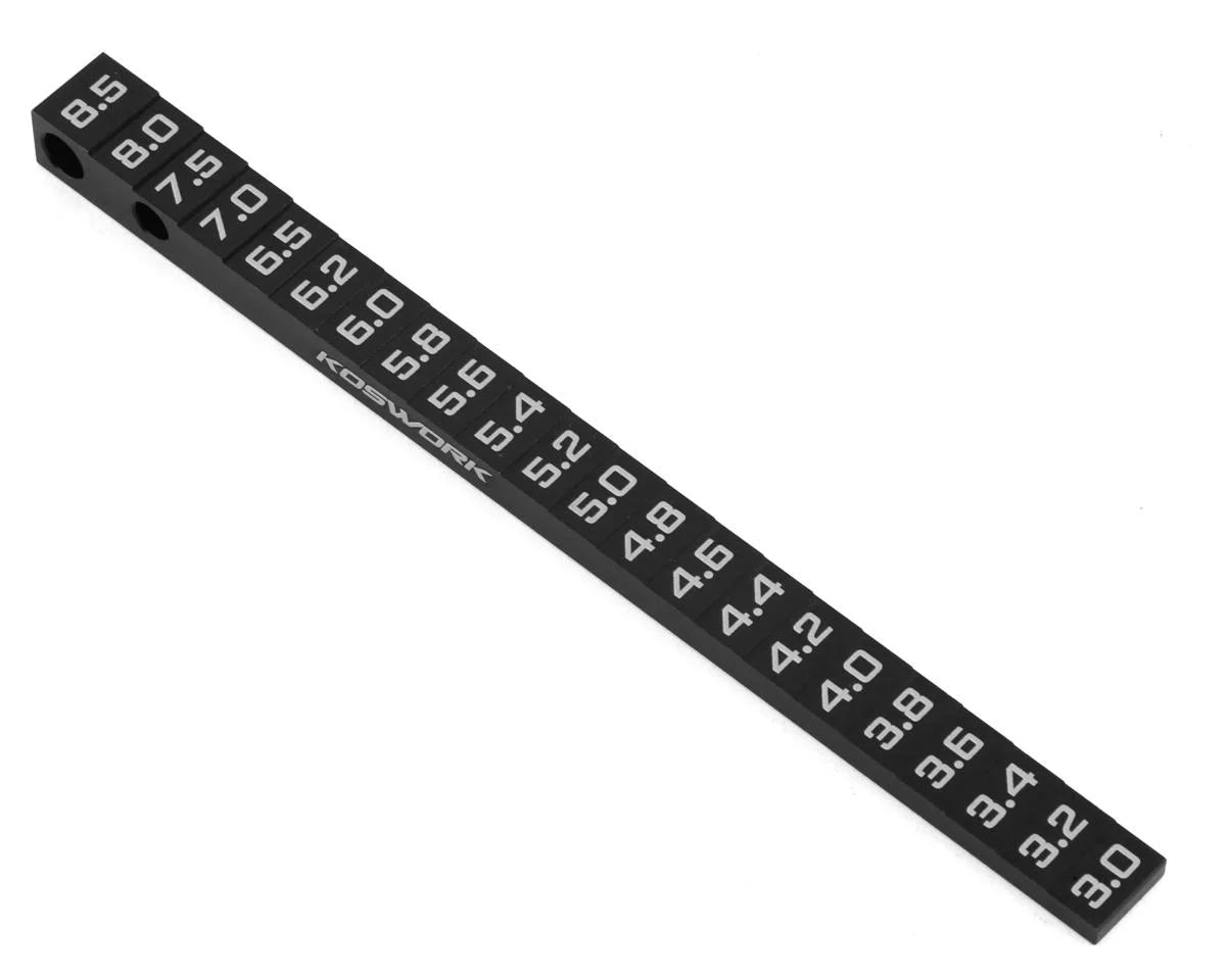 KOS13351     Koswork 1/12 & 1/10 On Road Ride Height Gauge (3.0-8.5mm)    | The RC Shop at Dr Dans
