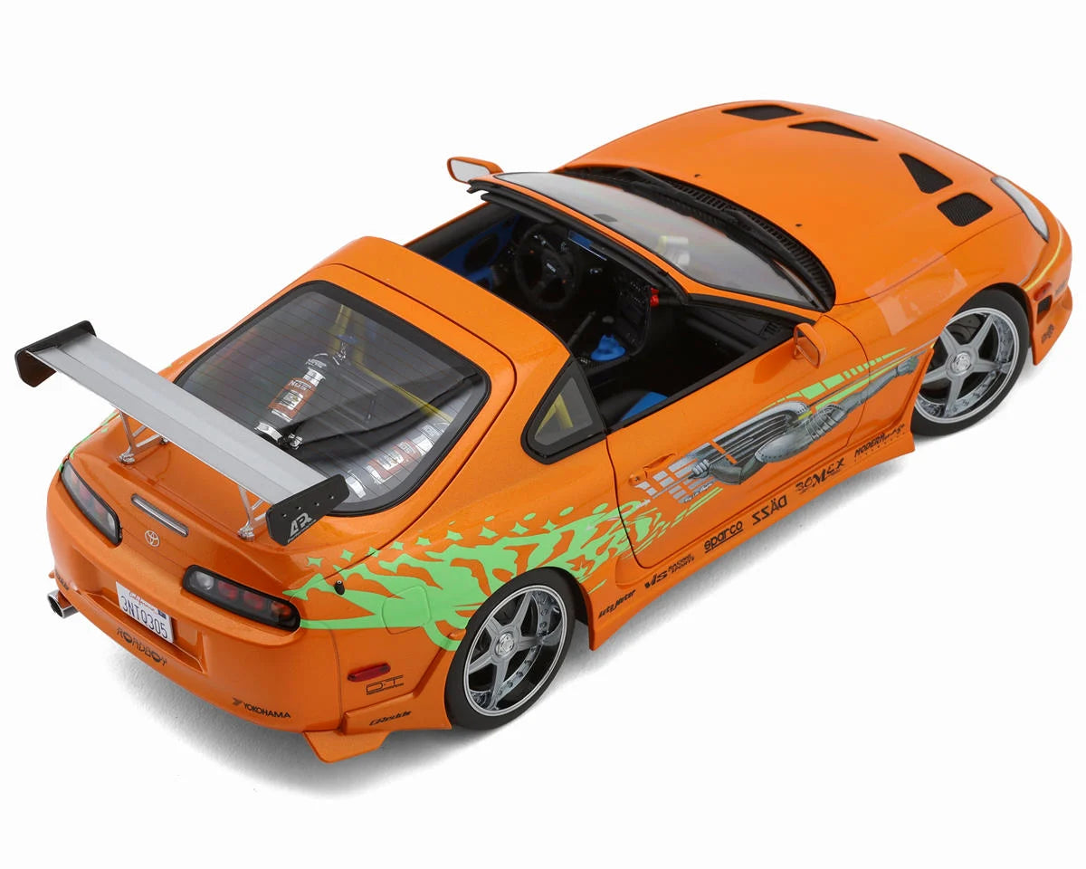 Kyosho Original 1/18 Toyota Supra Fast & Furious Orange Die-Cast Model – KYO08975FF
