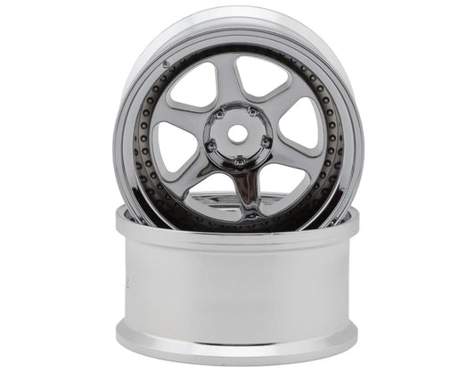 LWH-LW-0508CA    LAB Meister L1 1/10 Drift Wheels (Chrome) (2) (8mm Offset) w/12mm Hex