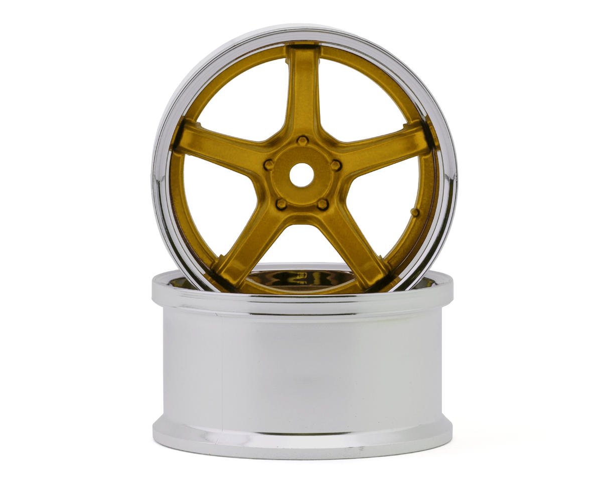 LAB Work Emotion T5R 2P 1/10 Drift Wheels Candy Gold (2) – 6mm / 8mm Offset
