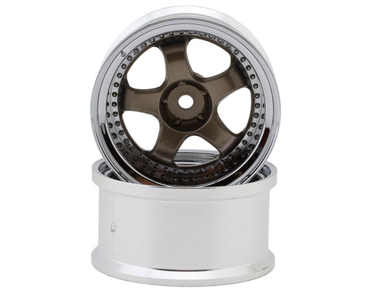 LWH-LW-0806BM    LAB Work Meister S1 1/10 3-Piece Drift Wheels (Bronze/Metallic) (2) (6mm Offset) w/12mm Hex