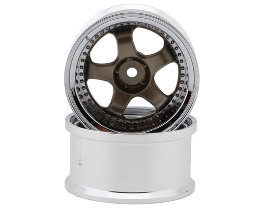 LWH-LW-0808BM   LAB Work Meister S1 1/10 3-Piece Drift Wheels (Bronze/Metallic) (2) (8mm Offset) w/12mm Hex