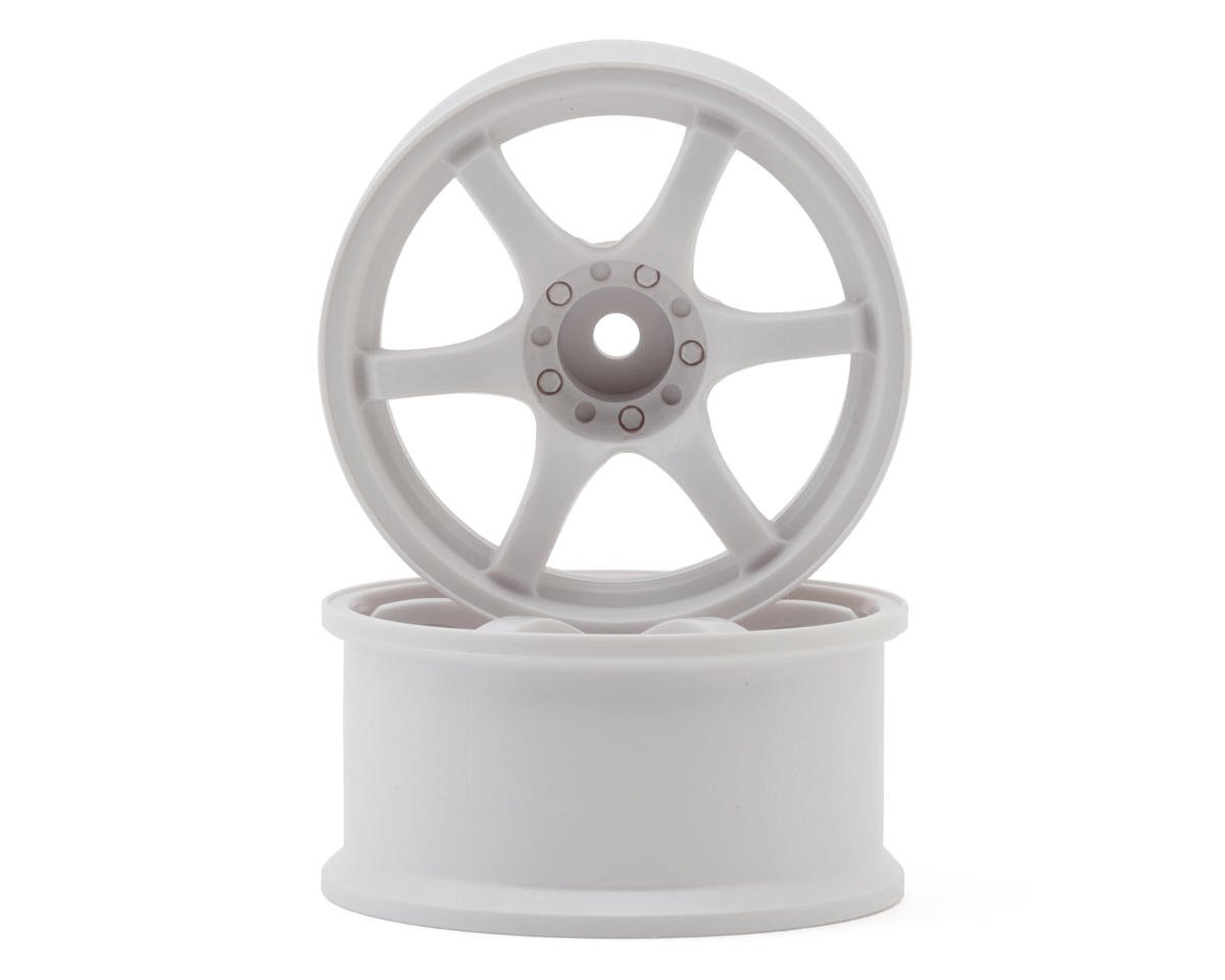 LWH-LWT-0406WHA    LAB Gram Lights 57D 1/10 Standard Traction Drift Wheels (White) (2) (6mm Offset) w/12mm Hex