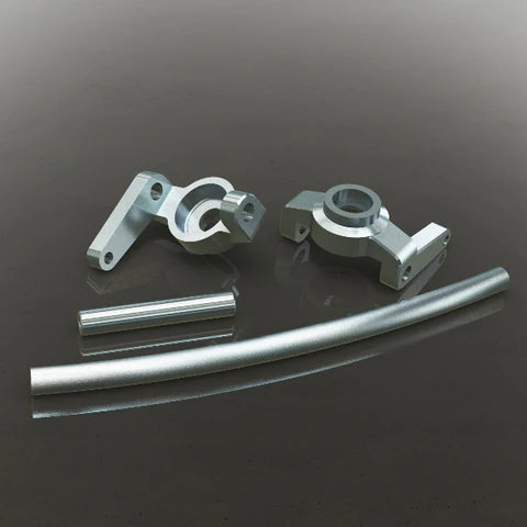 180090S Aluminum High Steering Knuckles (L/R) Also includes curved aluminum steering link and aluminum servo link