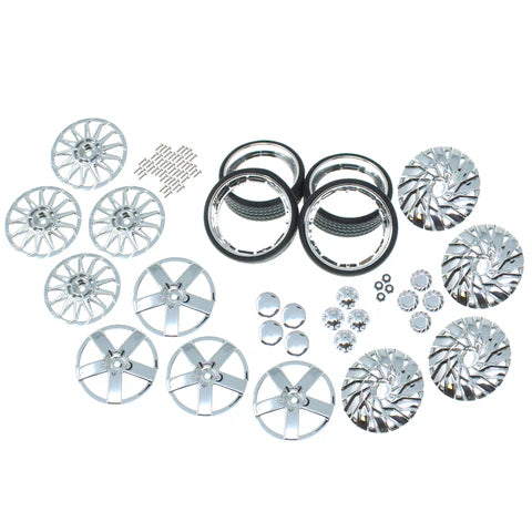 RER19790 Chrome 26” Wheel & Tire Combo Kit (3 Styles)