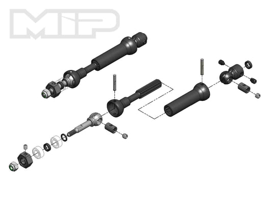 MIP18140 CVD Drive Kit, Rear, 87mm to 112mm w/ 5mm Bearing