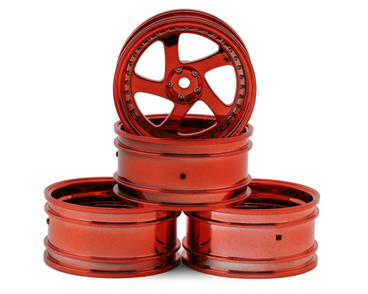 MXS-102045R MST TMB 1/10 Drift Wheels (Red) (+8) (4) w/Mounting Foam