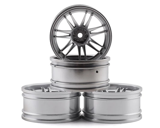 MXS-832010FS MST RE30 Wheel Set (Flat Silver) (4) (10mm Offset) w/12mm Hex