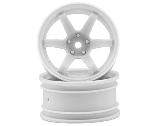 MXS-832302W   MST TE37 1/10 High Traction Drift Wheels (White) (2) (7mm Offset) w/Mounting Foam  |THE RC SHOP